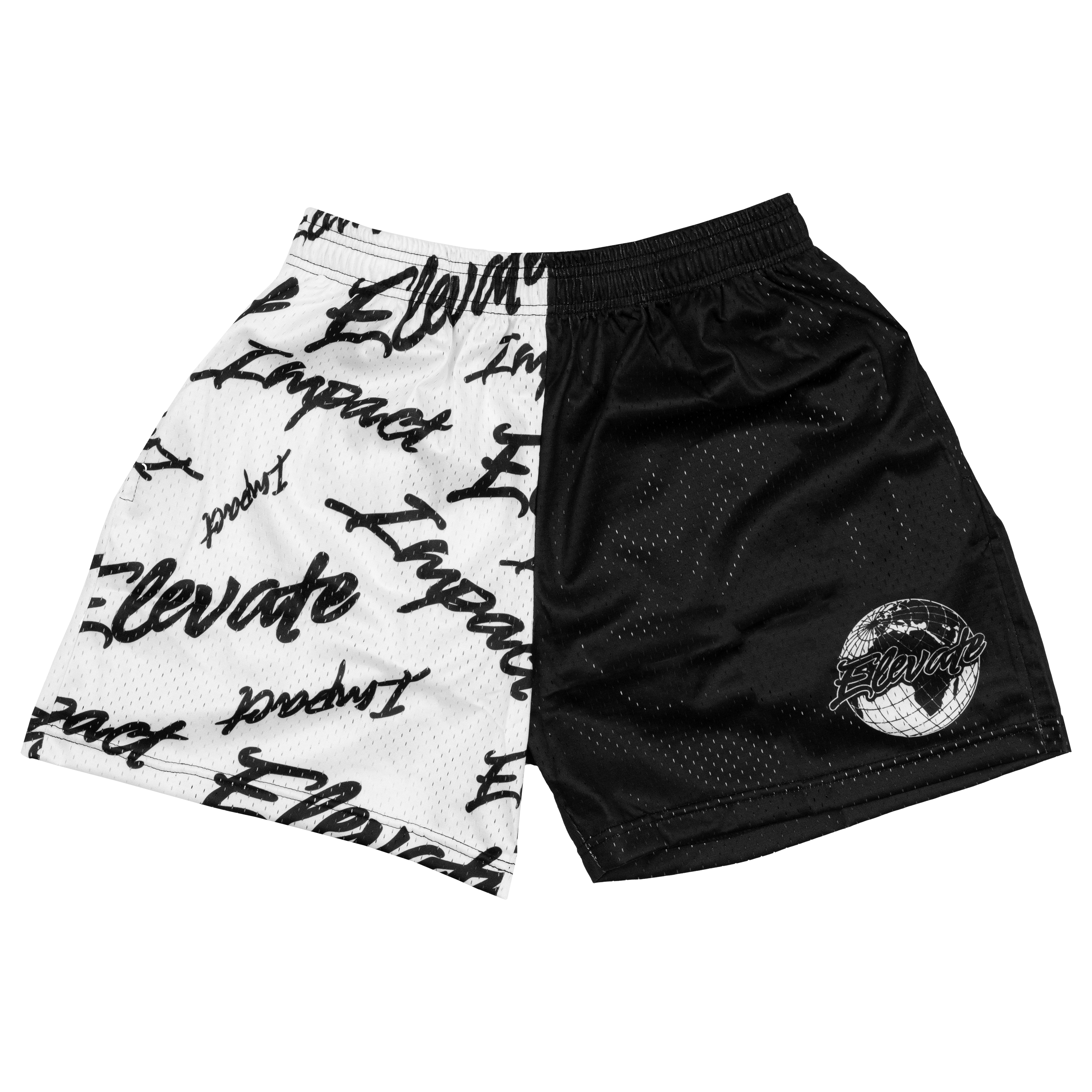 Elevate Shorts - Black/White Split